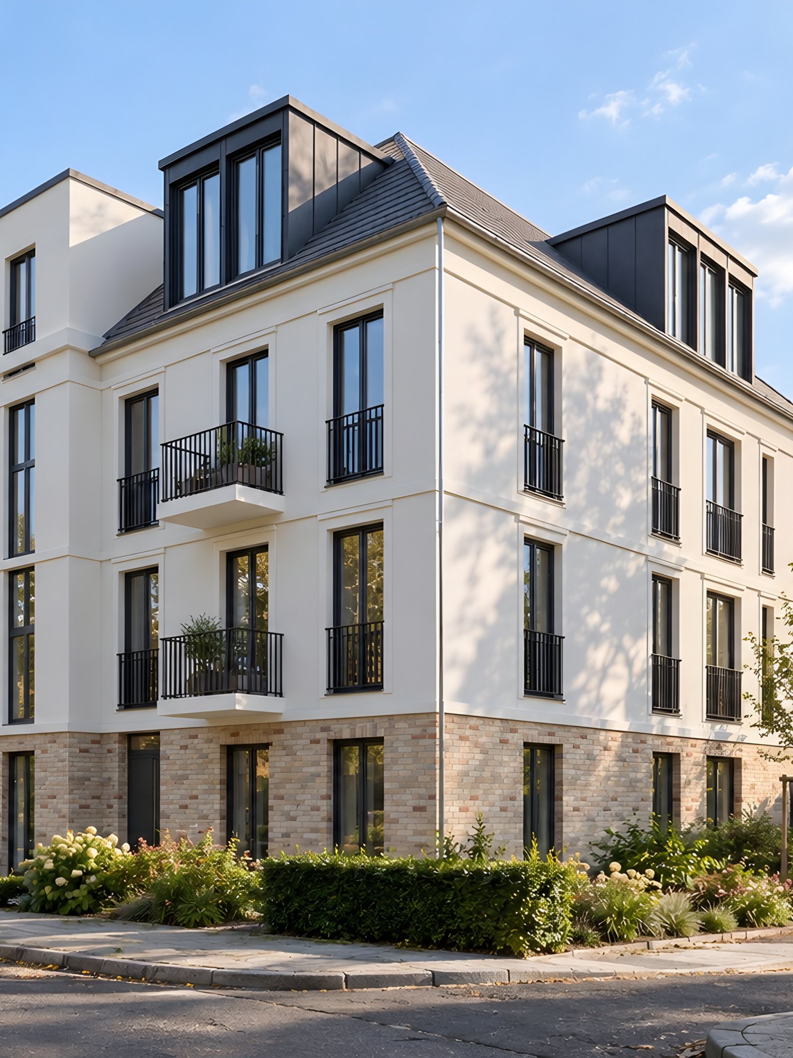 Visualisierung: Neubau Wittekindstraße 5 von der Straße