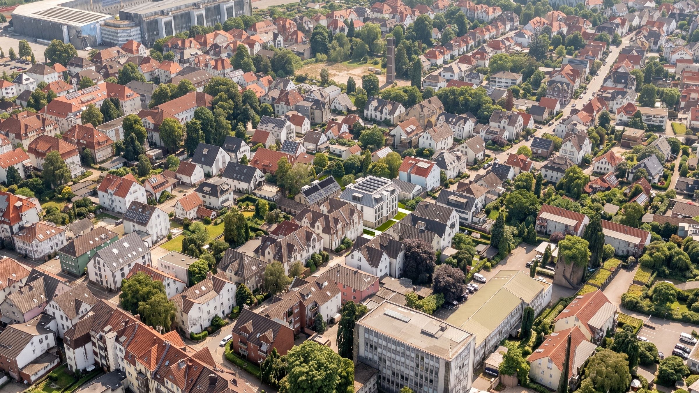 Luftbild aus größerer Höhe